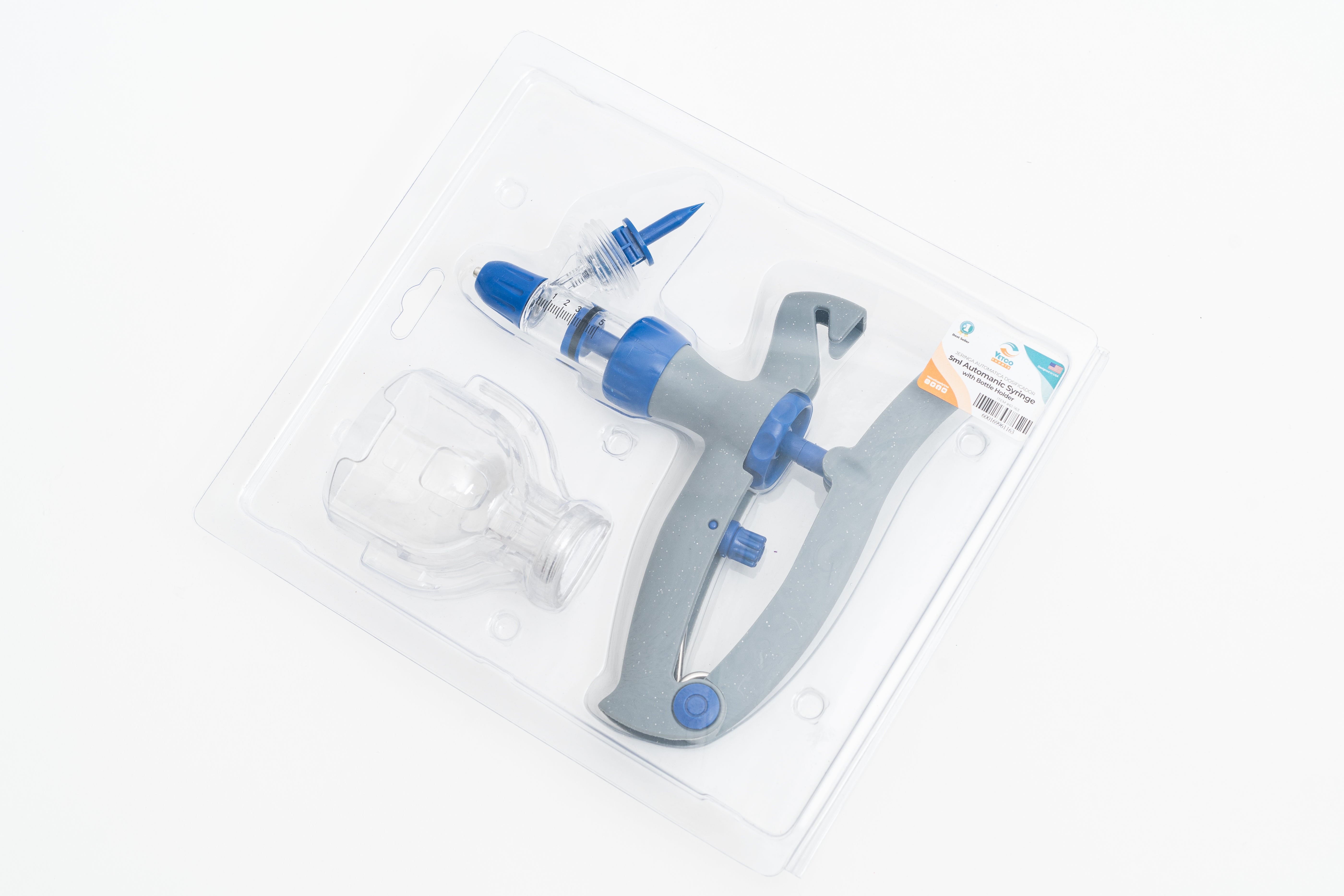 Automatic Dosing Syringe with Bottle Holder