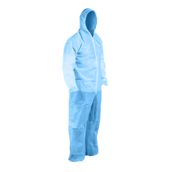 Blue Coverall without Foot Protection